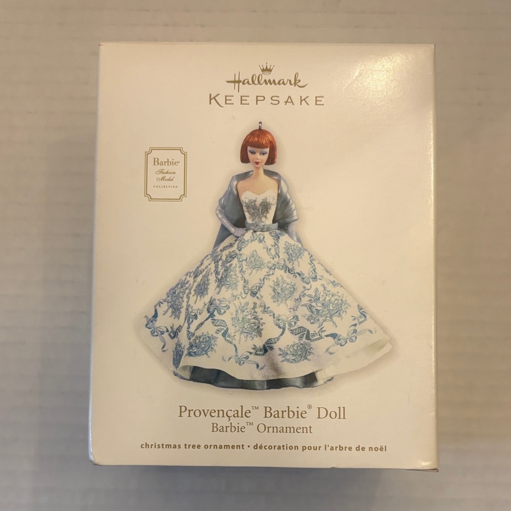 Hallmark Keepsake Barbie Ornament - Elegant Blue and White